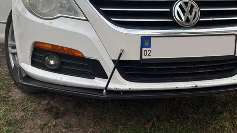 Купити Універсальна передня Lip накладка DPT V-2 (ABS, чорний глянець)