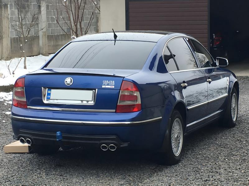 Купити Універсальний задній дифузор DPT V-9 (ABS) (чорний мат)