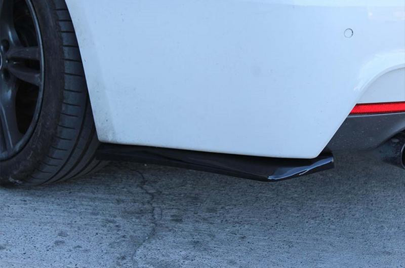 Купити Flap накладка на задній бампер DPT (ABS) (2шт) (чорний глянець) для Volkswagen Caddy 2010-2015 рр