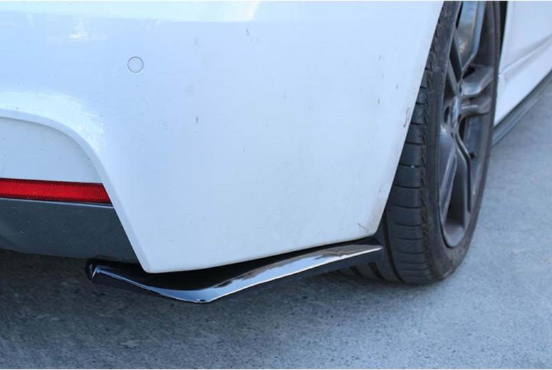 Купити Flap накладка на задній бампер DPT (ABS) (2шт) (чорний глянець) для Volkswagen Caddy 2010-2015 рр