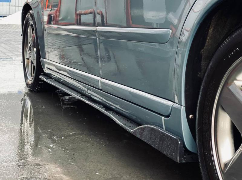 Купить Универсальная накладка на боковые пороги DPT Black (ABS) (2шт) (черный глянец)