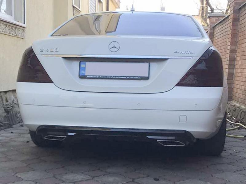 Купить Универсальный задний диффузор DPT Sport V-1 (серый-2025черный глянец)