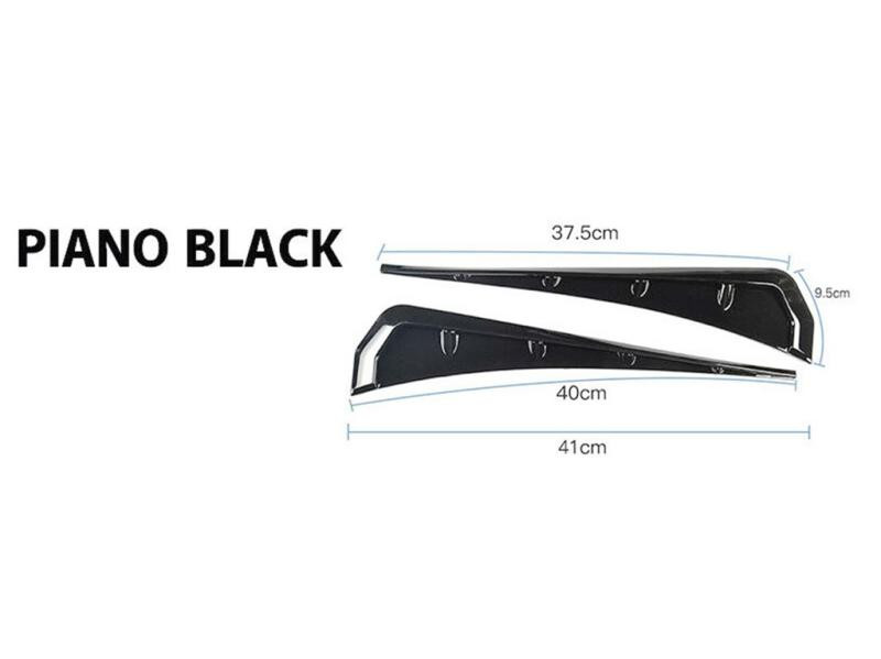 Купити Універсальні бокові зябра DPT V-1 (ABS) (2шт) (чорний глянець)