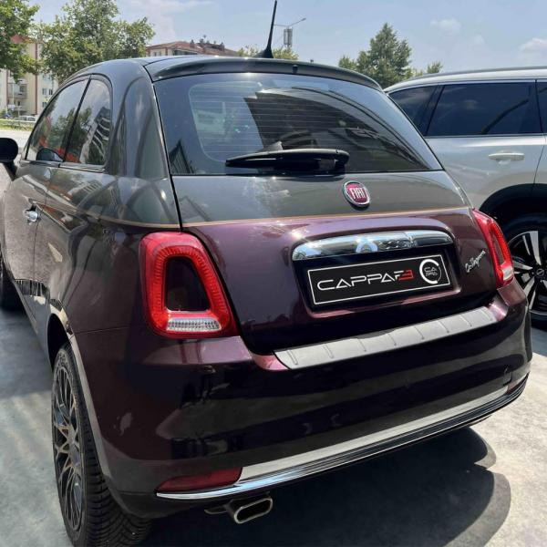 Купить Накладка на задний бампер EuroCap (ABS) для Fiat 500/500L