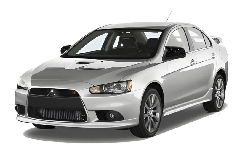 Купить Накладки на зеркала BMW-Style (2 шт) для Mitsubishi Lancer X 2008- гг
