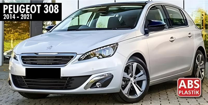 Купити Накладки на дзеркала BMW-Style (2 шт) для Peugeot 308 2014-2021 рр