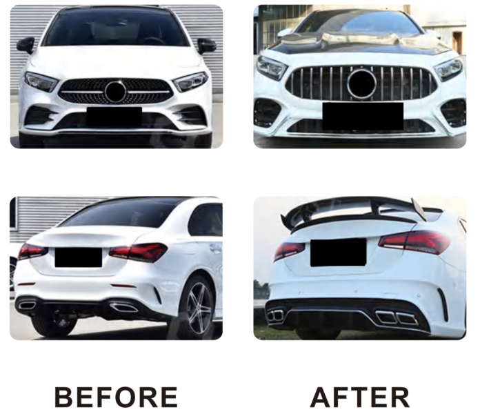 Купить Комплект обвесов AMG A45 (type-B) для Mercedes A-сlass W177 2018- гг