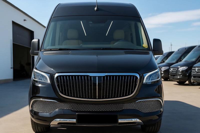 Купить Передний бампер с решеткой (Maybach) для Mercedes Sprinter W907/W910 2018- гг