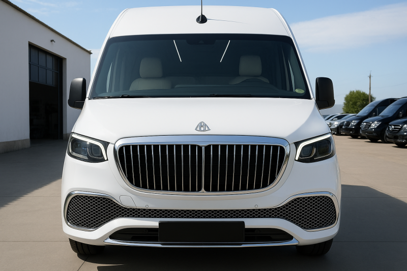 Купить Передний бампер с решеткой (Maybach) для Mercedes Sprinter W907/W910 2018- гг
