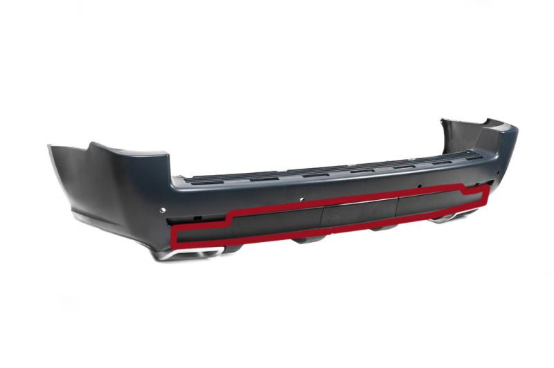 Купить Диффузор заднего бампера (Черный, Autobiography) для Range Rover III L322 2002-2012 гг