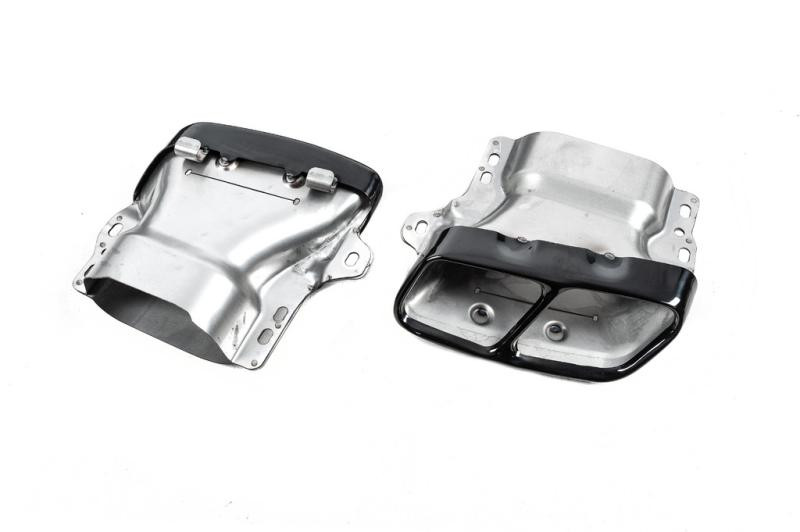 Купить Задний диффузор Black (дизайн CLA45 с насадками) для Mercedes CLA C117 2013-2019 гг