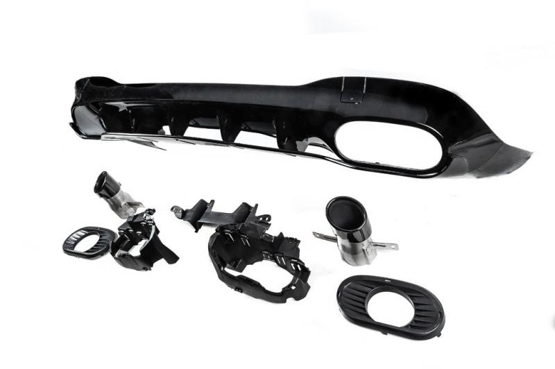 Купить Задний диффузор с насадками (дизайн CLA35) для Mercedes CLA C118 2019- рр