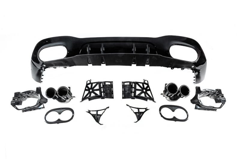 Купить Задний диффузор с насадками (Дизайн A45 SD) для Mercedes A-сlass W177 2018- гг