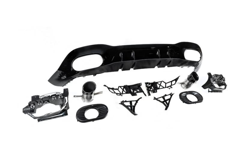 Купить Задний диффузор с насадками (Дизайн A35 HB) для Mercedes A-сlass W177 2018- гг