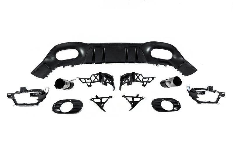 Купить Задний диффузор с насадками (Дизайн A35 HB) для Mercedes A-сlass W177 2018- гг