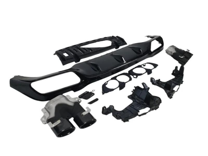 Купити Задній дифузор з насадками (Дизайн E53) для Mercedes E-сlass W213 2016-2023 рр