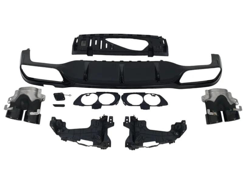 Купити Задній дифузор з насадками (Дизайн E53) для Mercedes E-сlass W213 2016-2023 рр