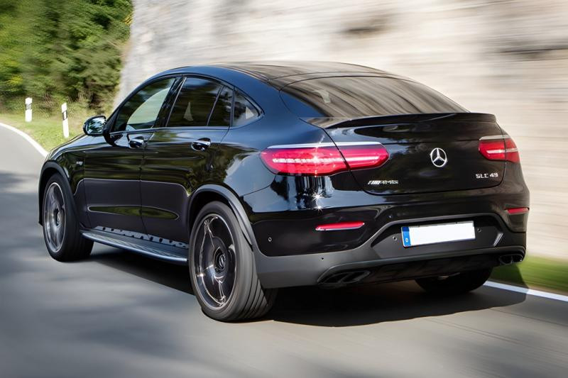 Купить Задний диффузор с насадками (Дизайн AMG43) для Mercedes GLC coupe C253