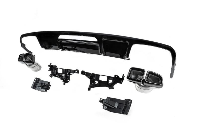 Купити Задній дифузор з насадками (2015-2018, Дизайн CLS63) для Mercedes CLS C218 рр