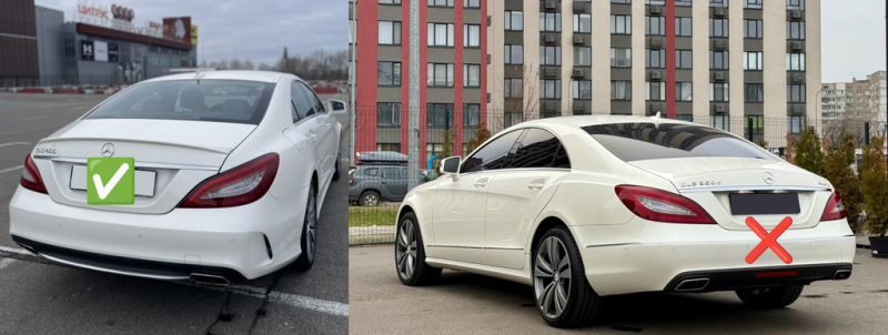 Купити Задній дифузор з насадками (2015-2018, Дизайн CLS63) для Mercedes CLS C218 рр