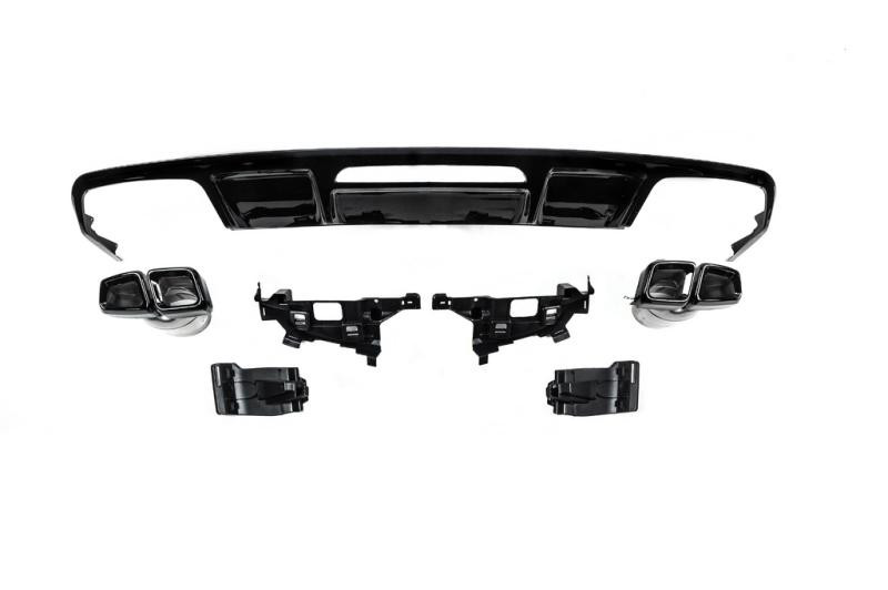 Купити Задній дифузор з насадками (2015-2018, Дизайн CLS63) для Mercedes CLS C218 рр