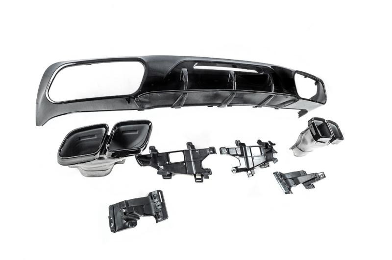 Купить Задний диффузор с насадками (2015-2018, для CLS GT63) для Mercedes CLS C218