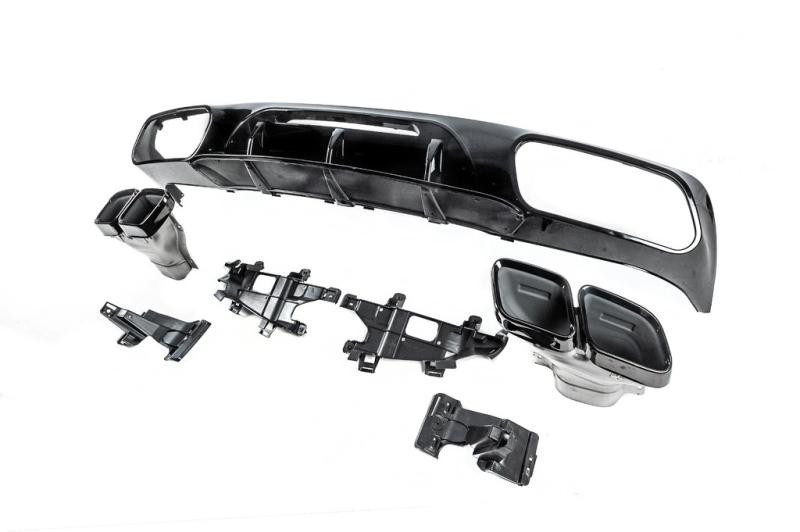 Купить Задний диффузор с насадками (2015-2018, для CLS GT63) для Mercedes CLS C218