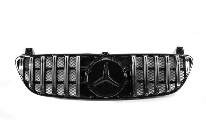 Купити Передня решітка 2004-2010 рр. GT Panamericana Chrome Eco для Mercedes Vito W639 рр