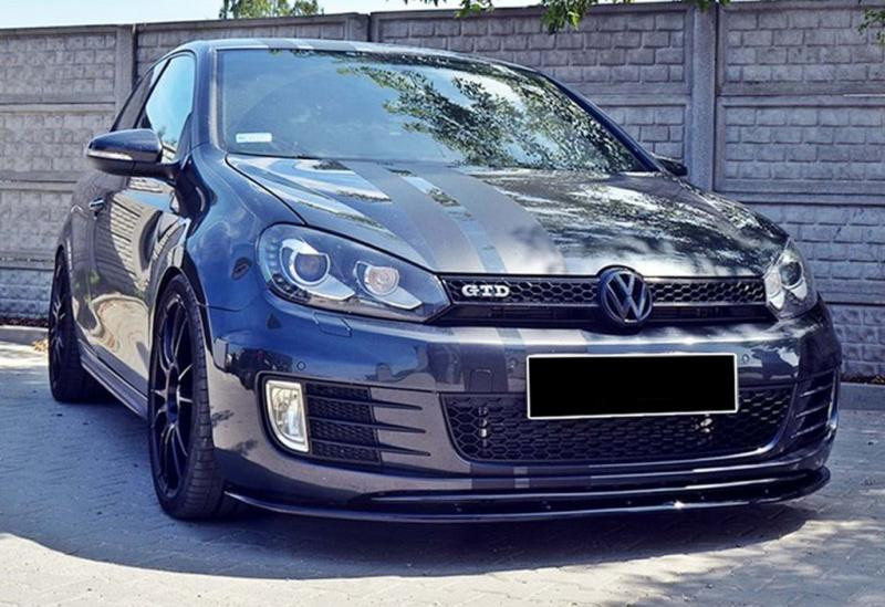Купить Передняя Lip накладка DPT V-2 (для GTI, черный глянец) для Volkswagen Golf 6