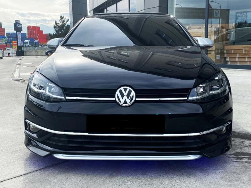 Купити Передня Lip накладка DPT V-1 (для заводського бампера, 2017-2019, Під фарбування) для Volkswagen Golf 7/E-Golf