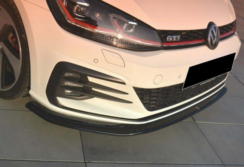 Купити Передня Lip накладка DPT V-2 (для GTI, 2017-2019, чорний глянець) для Volkswagen Golf 7/E-Golf