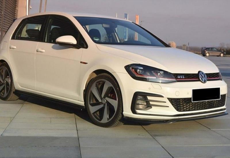 Купити Передня Lip накладка DPT V-2 (для GTI, 2017-2019, чорний глянець) для Volkswagen Golf 7/E-Golf