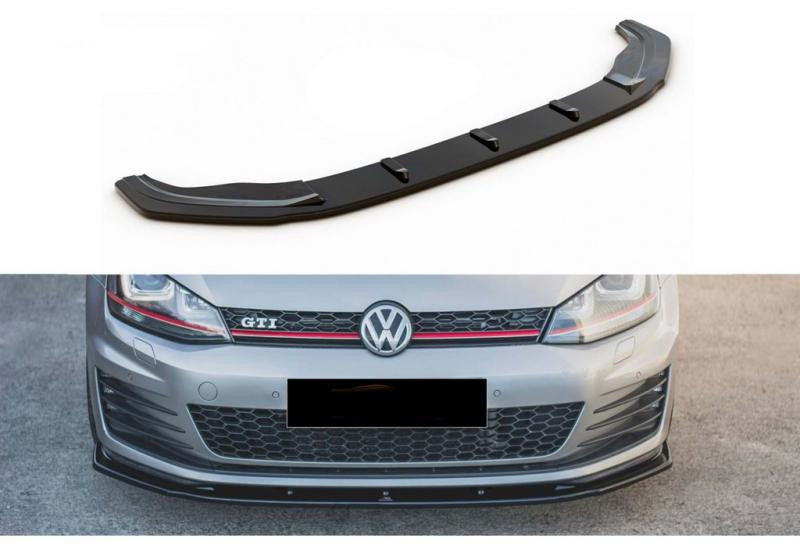 Купити Передня Lip накладка DPT V-1 (для GTI, 2012-2017, чорний глянець) для Volkswagen Golf 7/E-Golf