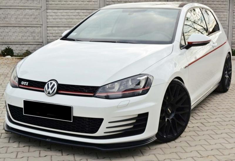 Купить Передняя Lip накладка DPT V-2 (для GTI, 2012-2017, черный глянец) для Volkswagen Golf 7/E-Golf