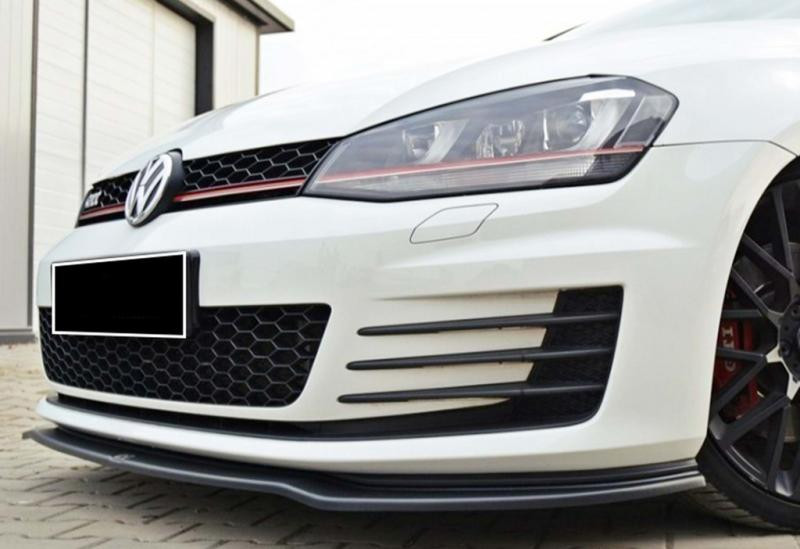Купить Передняя Lip накладка DPT V-2 (для GTI, 2012-2017, черный глянец) для Volkswagen Golf 7/E-Golf