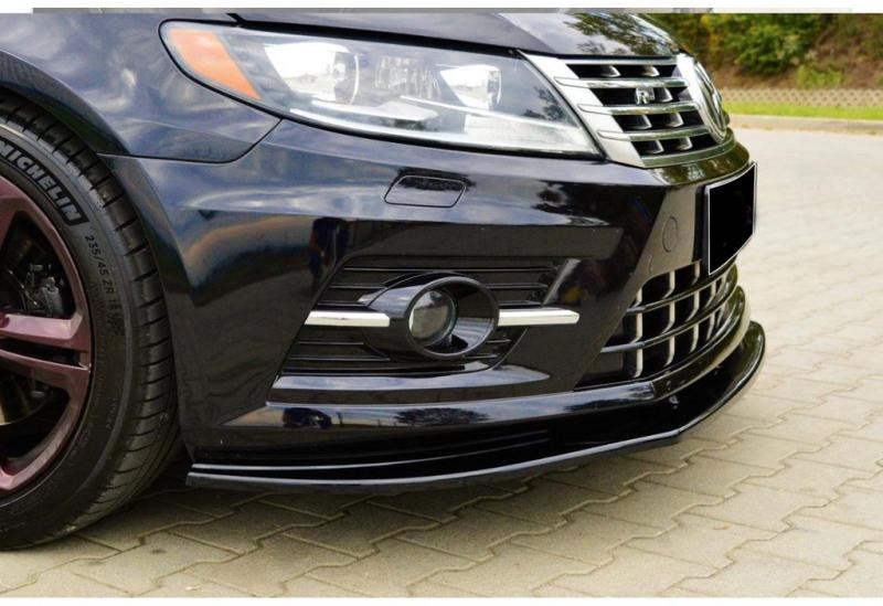 Купить Передняя Lip накладка DPT (для R-Line, 2008-2011, черный глянец) для Volkswagen Passat СС 2008- гг