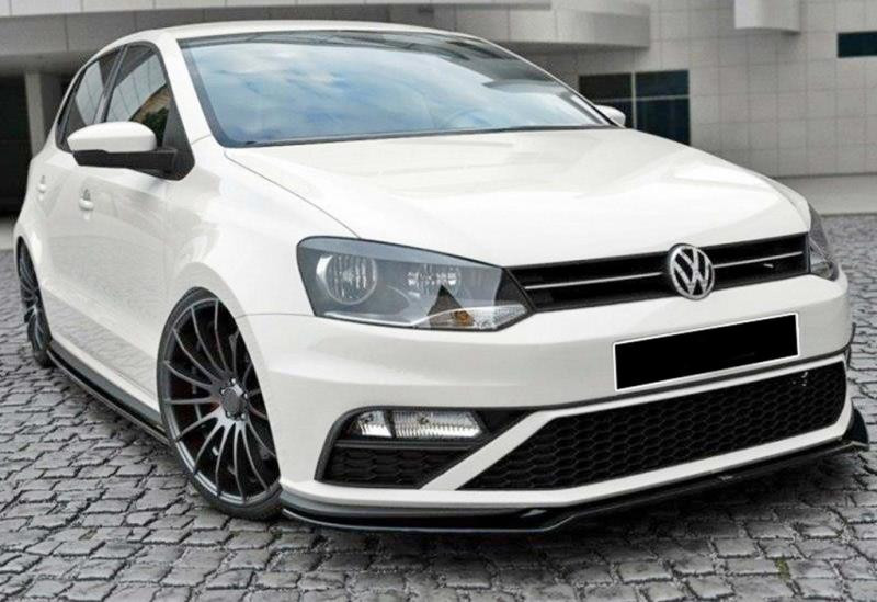 Купить Передняя Lip накладка DPT (для GTI, 2014-2017, черный глянец) для Volkswagen Polo