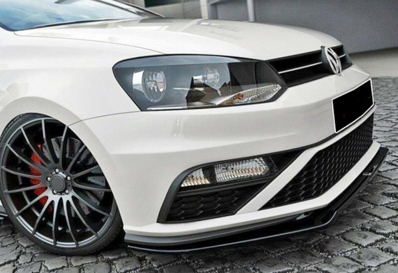 Купить Передняя Lip накладка DPT (для GTI, 2014-2017, черный глянец) для Volkswagen Polo