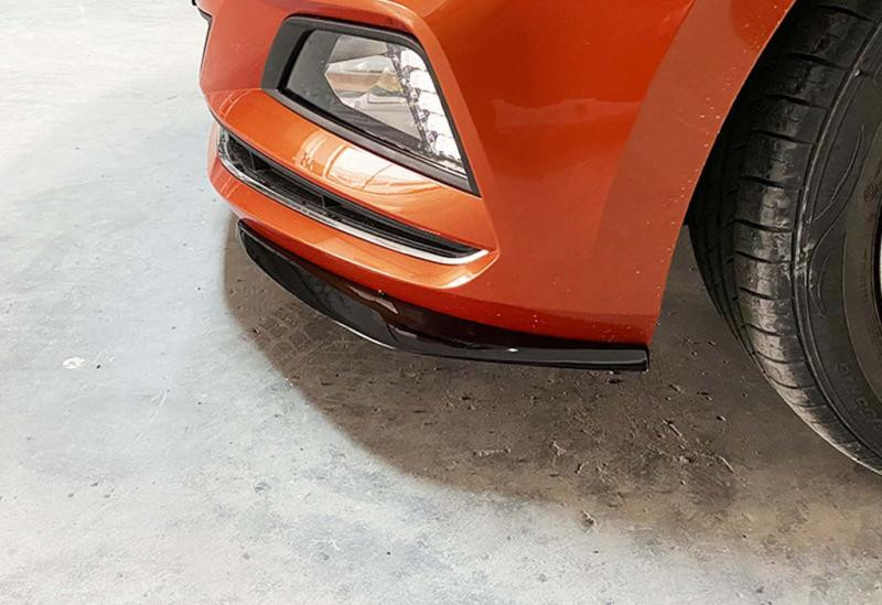 Купить Передняя Lip накладка DPT V-2 (черный глянец) для Volkswagen Polo 2017- рр