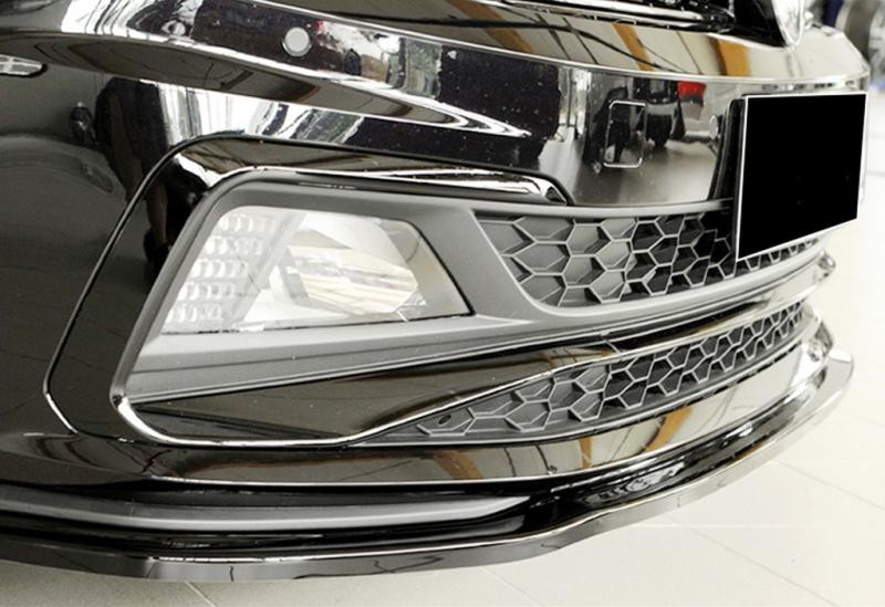 Купити Передня Lip накладка DPT V-1 (для GTI, чорний глянець) для Volkswagen Polo 2017- рр