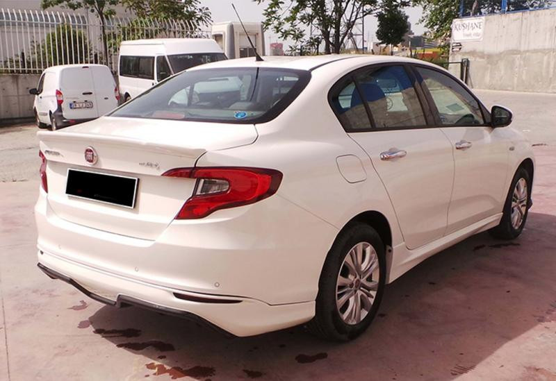 Купити Задній дифузор DPT (SD, чорний глянець) для Fiat Tipo 2016- рр