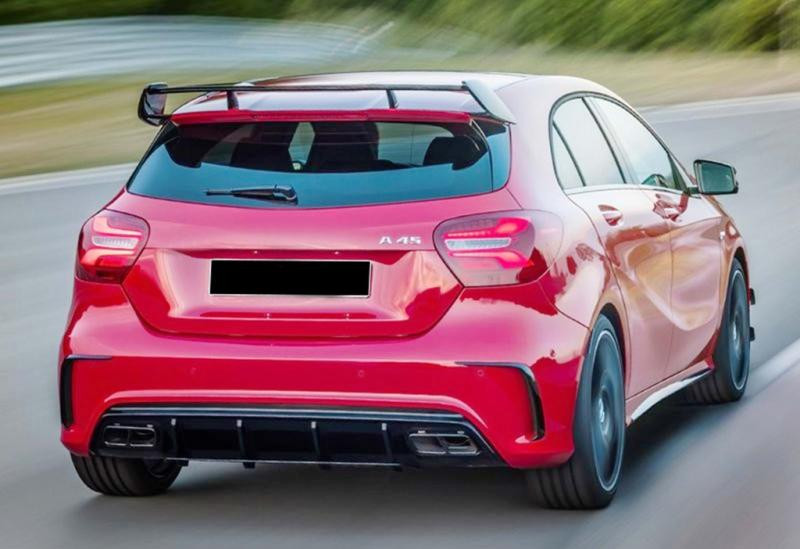 Купить Задний диффузор DPT (для AMG, черный глянец) для Mercedes A-сlass W176 2012-2018 гг