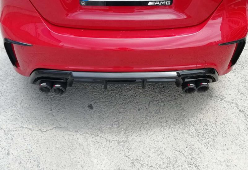 Купити Задній дифузор DPT (2012-2015, для Brabus, чорний глянець) для Mercedes A-сlass W176 рр