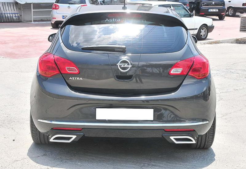 Купити Задній дифузор DPT (2012-2015, HB, чорний глянець) для Opel Astra J рр
