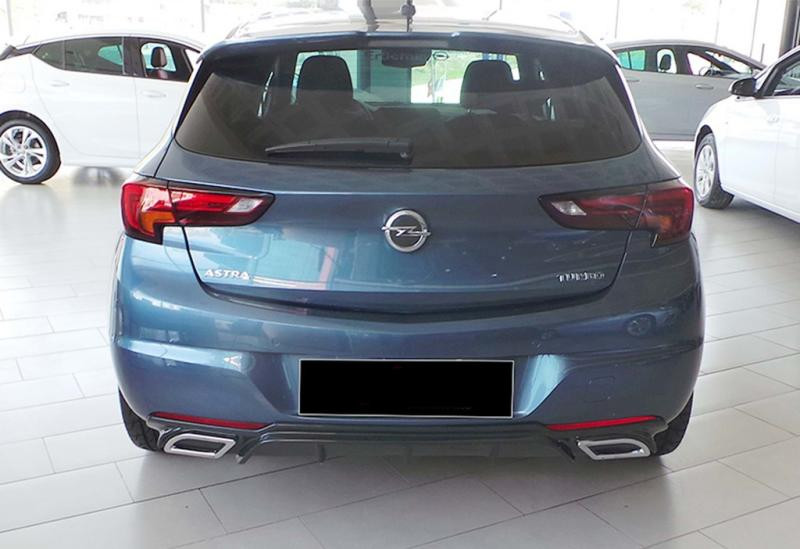 Купить Задний диффузор DPT V-2 (HB, черный глянец) для Opel Astra K 2016-2021 гг