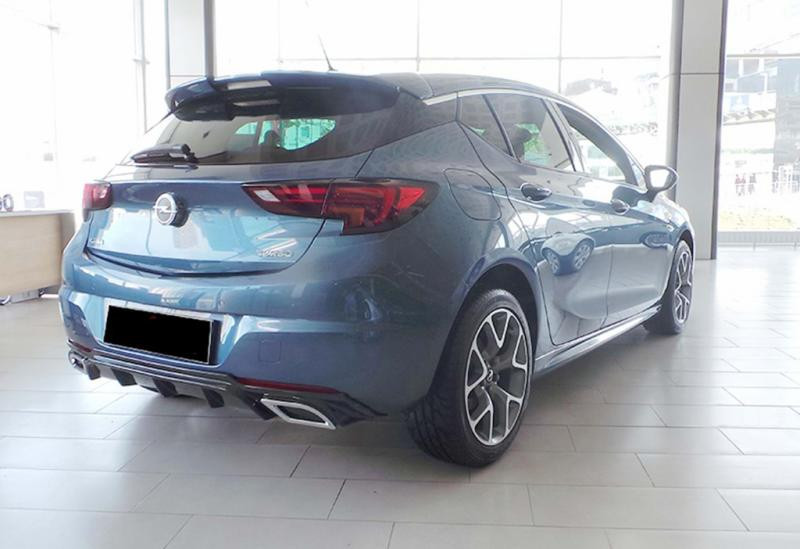 Купить Задний диффузор DPT V-2 (HB, черный глянец) для Opel Astra K 2016-2021 гг