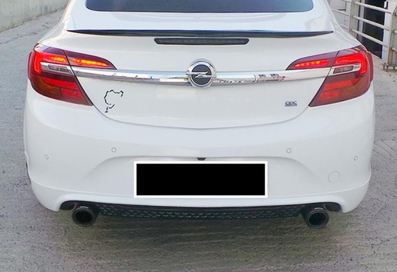 Купити Задній дифузор DPT (SD, 2013-2017, чорний глянець) для Opel Insignia рр