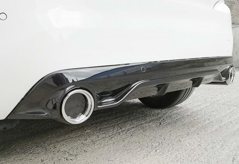 Купить Задний диффузор DPT (HB, черный глянец) для Peugeot 308 2014-2021 гг