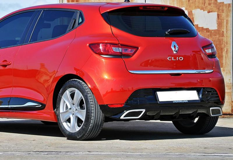 Купити Задній дифузор DPT V-2 (чорний глянець) для Renault Clio IV 2012-2019 рр