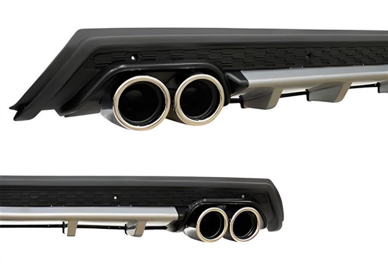 Купить Универсальный задний диффузор DPT V-12 (ABS) (серый-2025черный глянец)